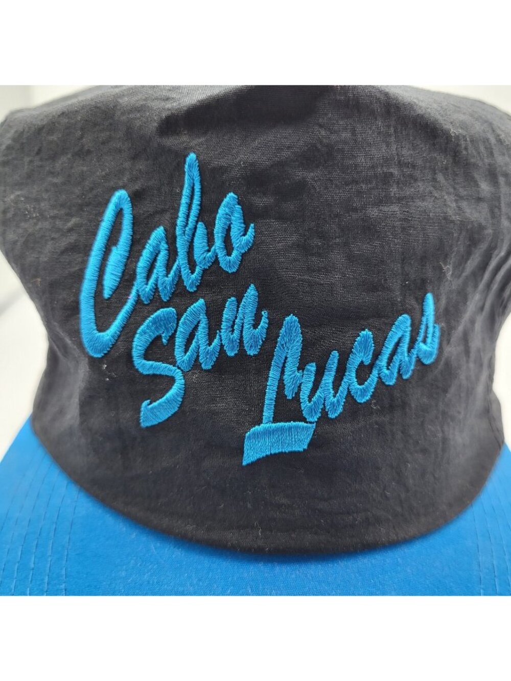 Vintage Nylon Embroidered Cabo San Lucas Mexico Cap Hat 90s Gorpcore
